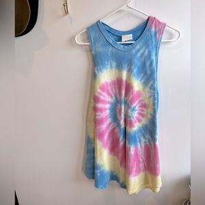 Tie dye muscle tank dress